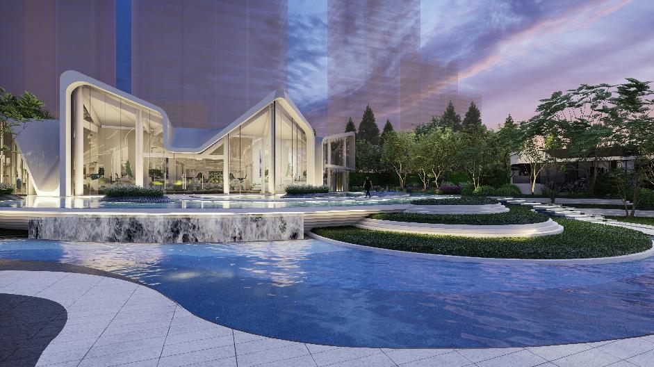 舟山新城万达星海湾效果图,万达星海湾重塑舟山的未来构想