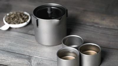 豪华茶具制作全过程,茶具便携式套装钛金属