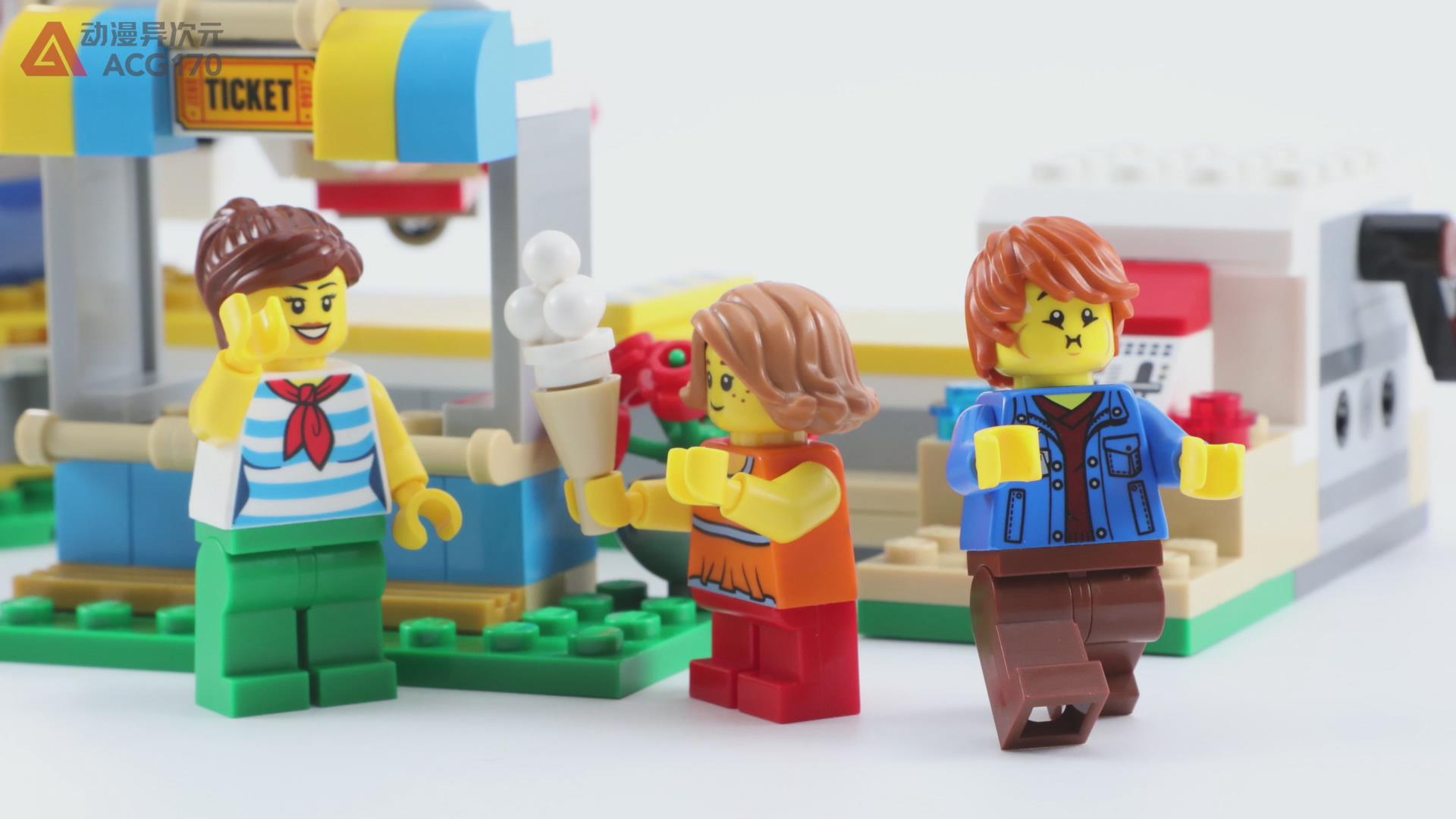 乐高积木创意百变系列,乐高积木9656旋转木马教程