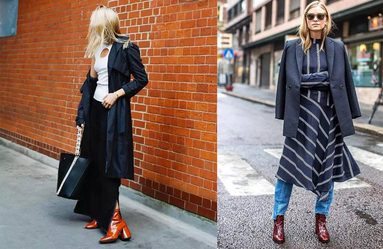 你想要的时尚风格应有尽有,复古方跟鞋穿搭