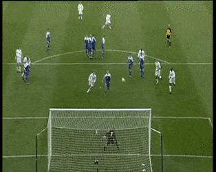 卡洛斯贝克汉姆任意球经典场面,贝克汉姆圆月弯刀十大任意球