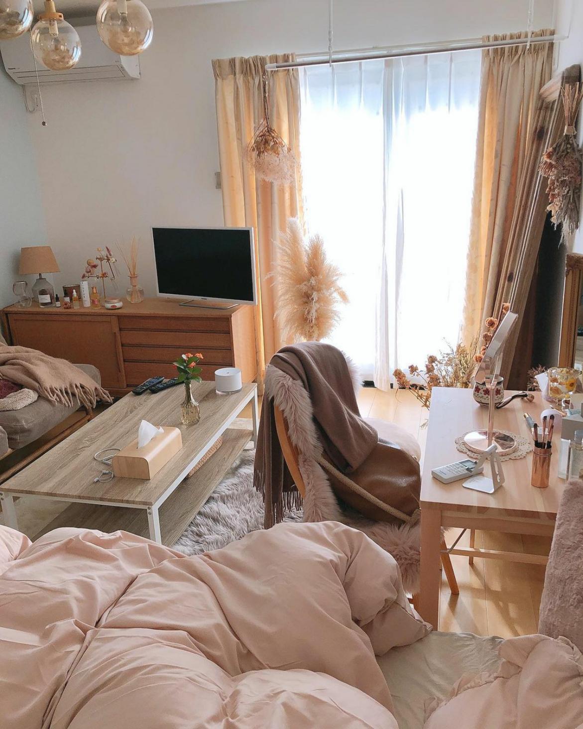 女生房间粉色系仙女味清新10平米,最简约最实用的女生房间