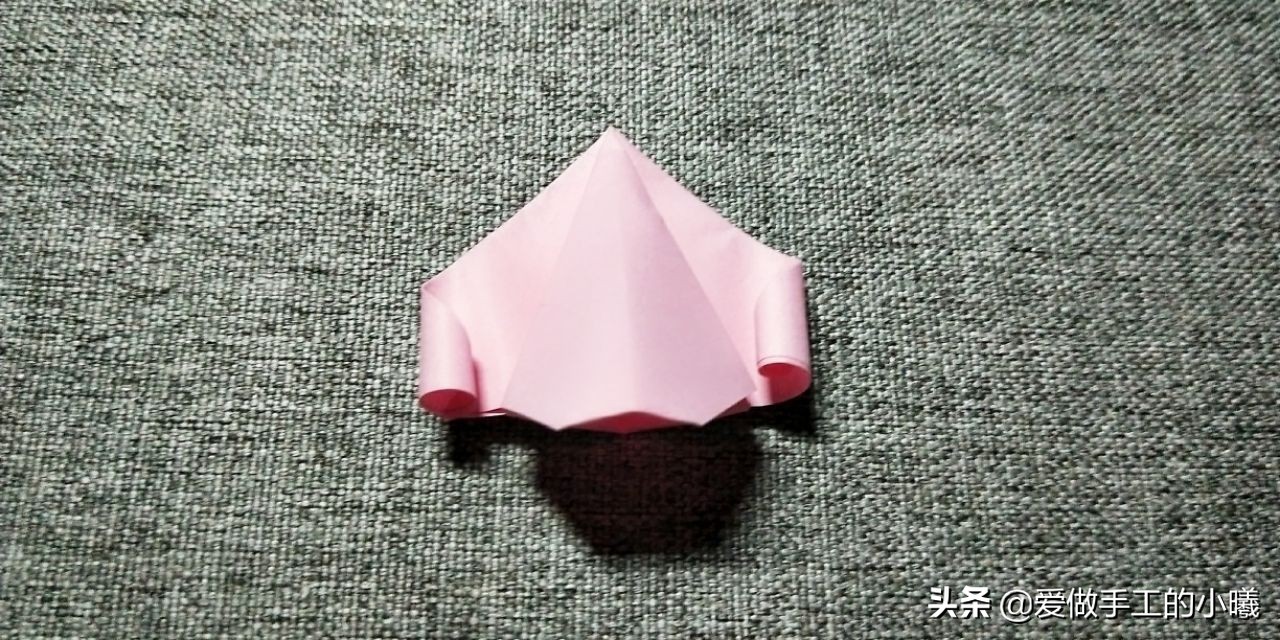 幼儿园五瓣花折纸,立体五瓣樱花折纸