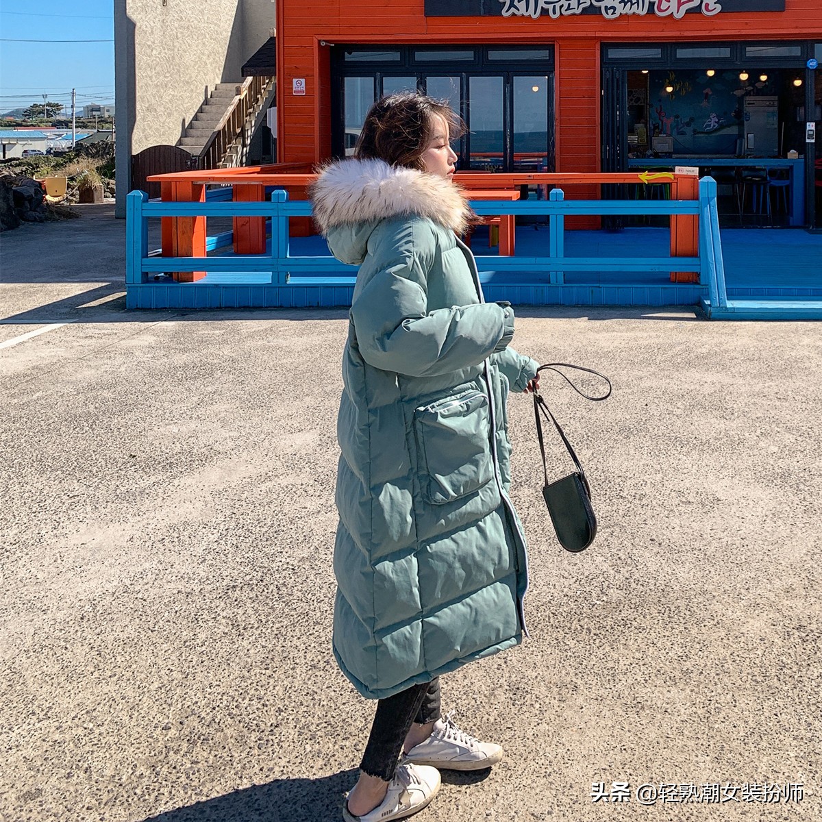 冬季中长款羽绒棉服小个子穿,轻薄羽绒棉服女显瘦不臃肿