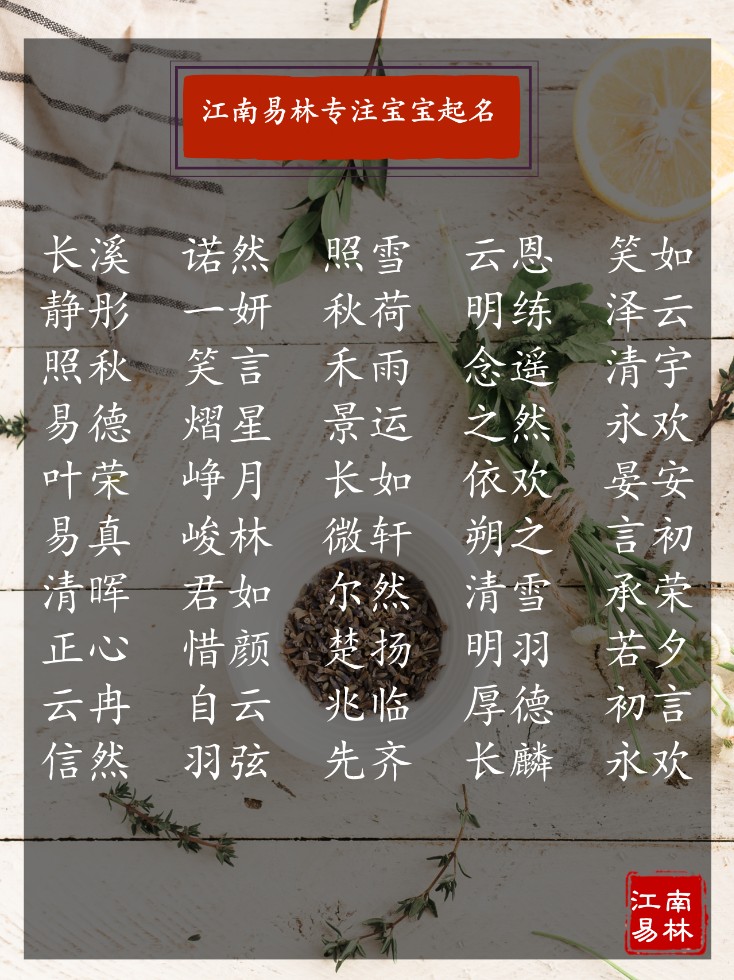 2022年婴儿好听的名字,诗经里洋气女宝宝名字