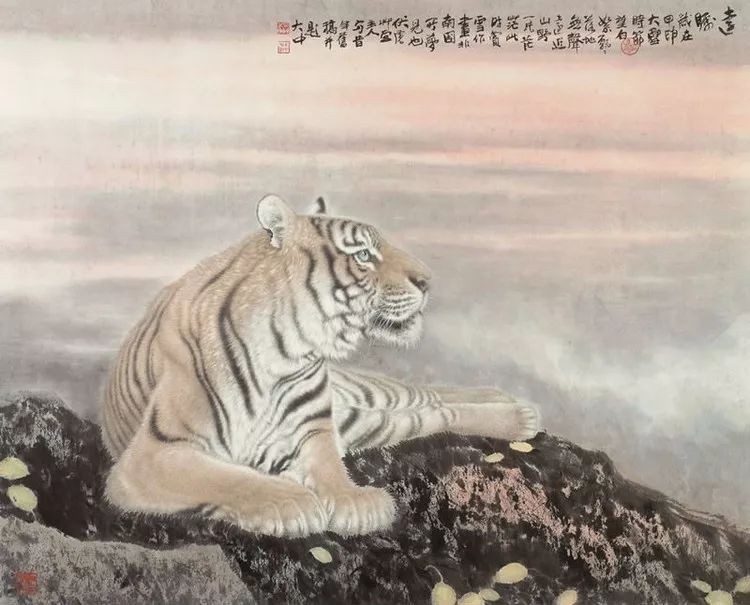 他笔下的虎充满了人的柔情与善意
