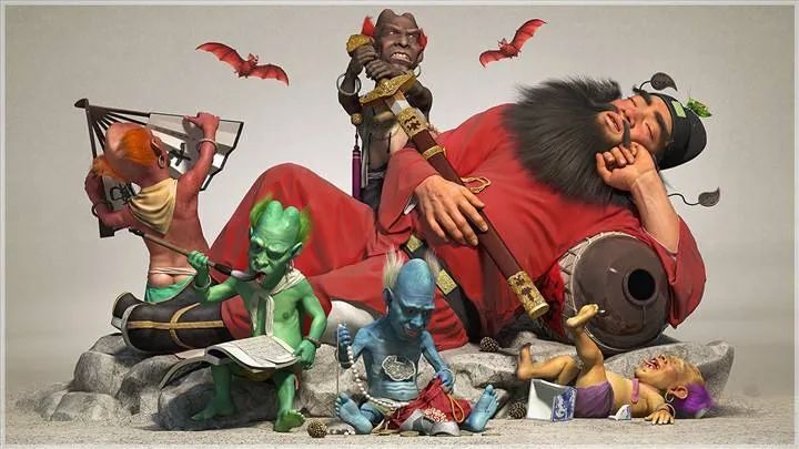 阎王判官钟馗关系与分工,阎王钟馗判官三者是什么关系