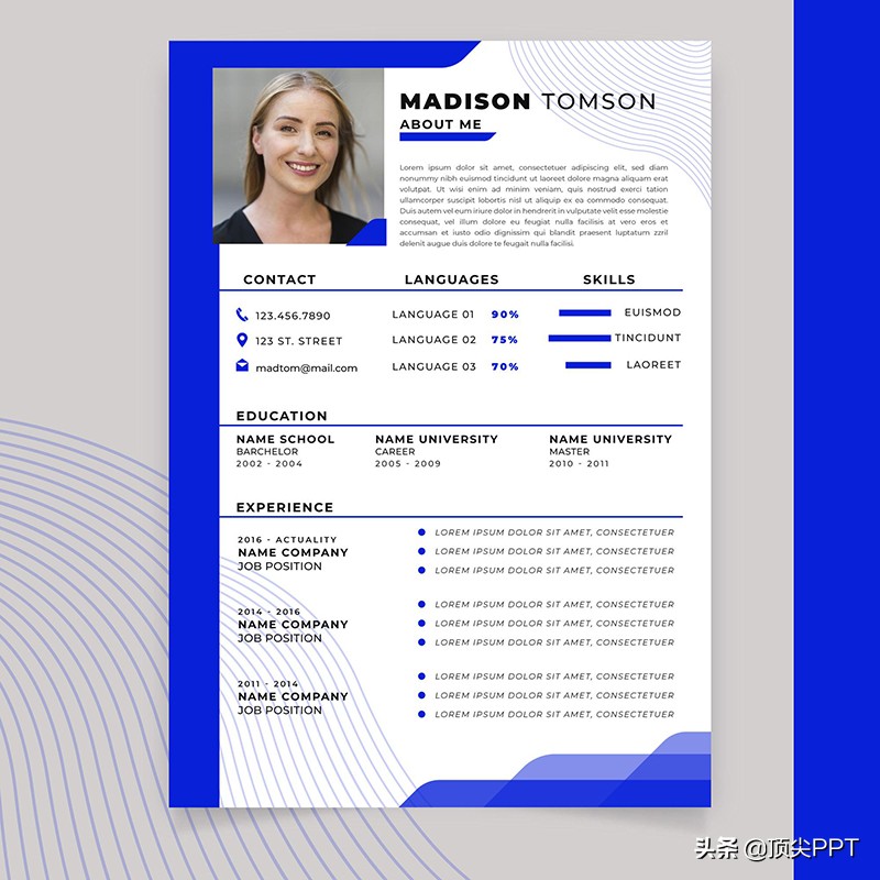 简历模板30套,免费简历模板一套可导出