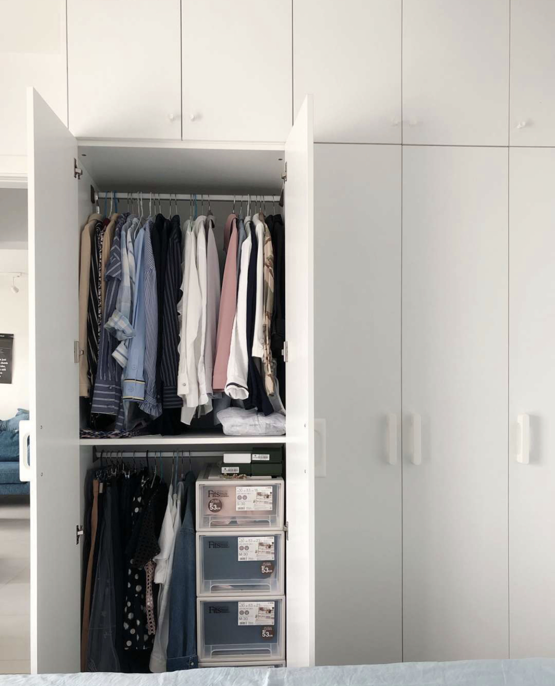 布衣柜收纳教程,一步到位衣柜收纳法