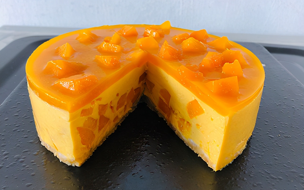 慕斯蛋糕做法8寸芒果淡奶油250克,简单的芒果慕斯怎么做