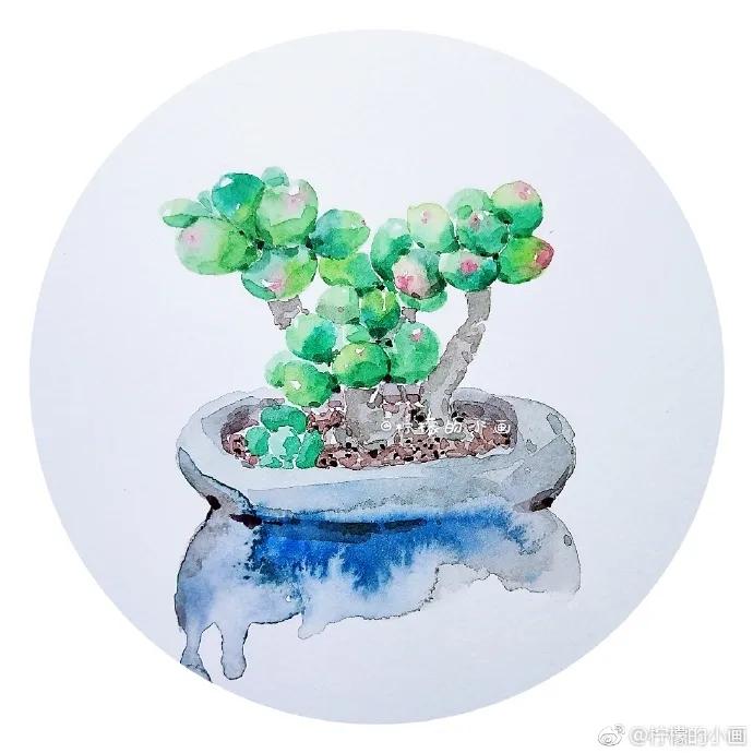 分享一组好看的小清新水彩插画,不来看看简单水彩小插画的教程吗