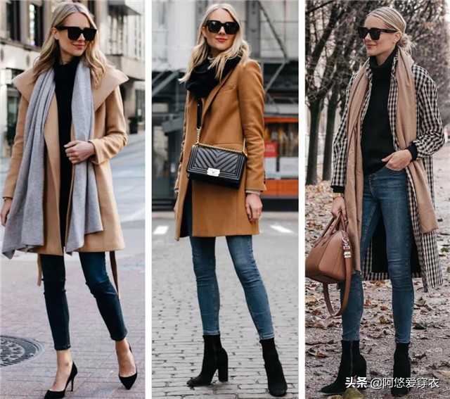 小脚裤冬天不想露脚踝的穿搭,保暖束脚裤冬季穿搭