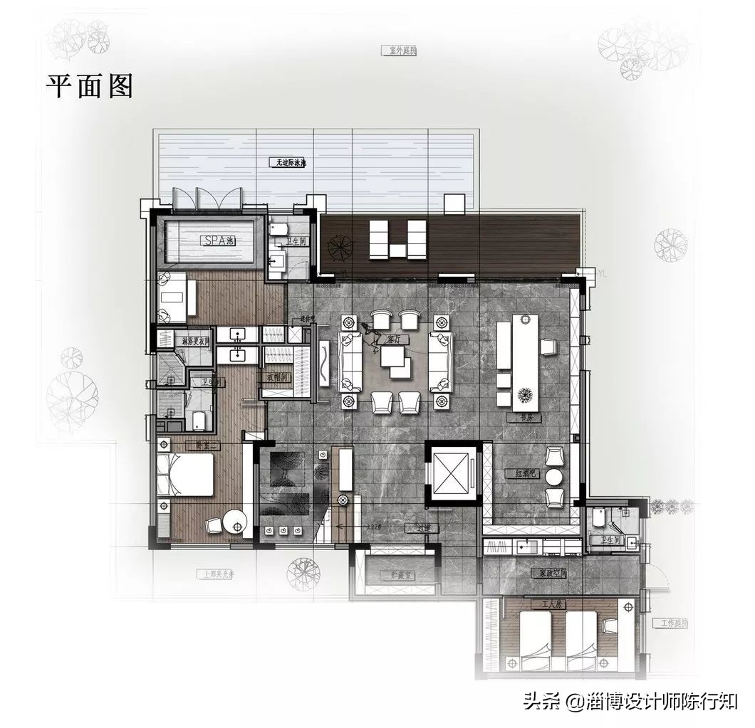 三居室新中式风格设计实景,轻奢新中式房屋设计装修风格