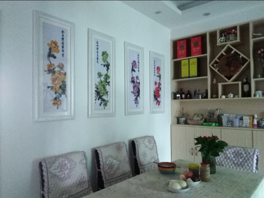 我家的十字绣六尺牡丹,我的十字绣