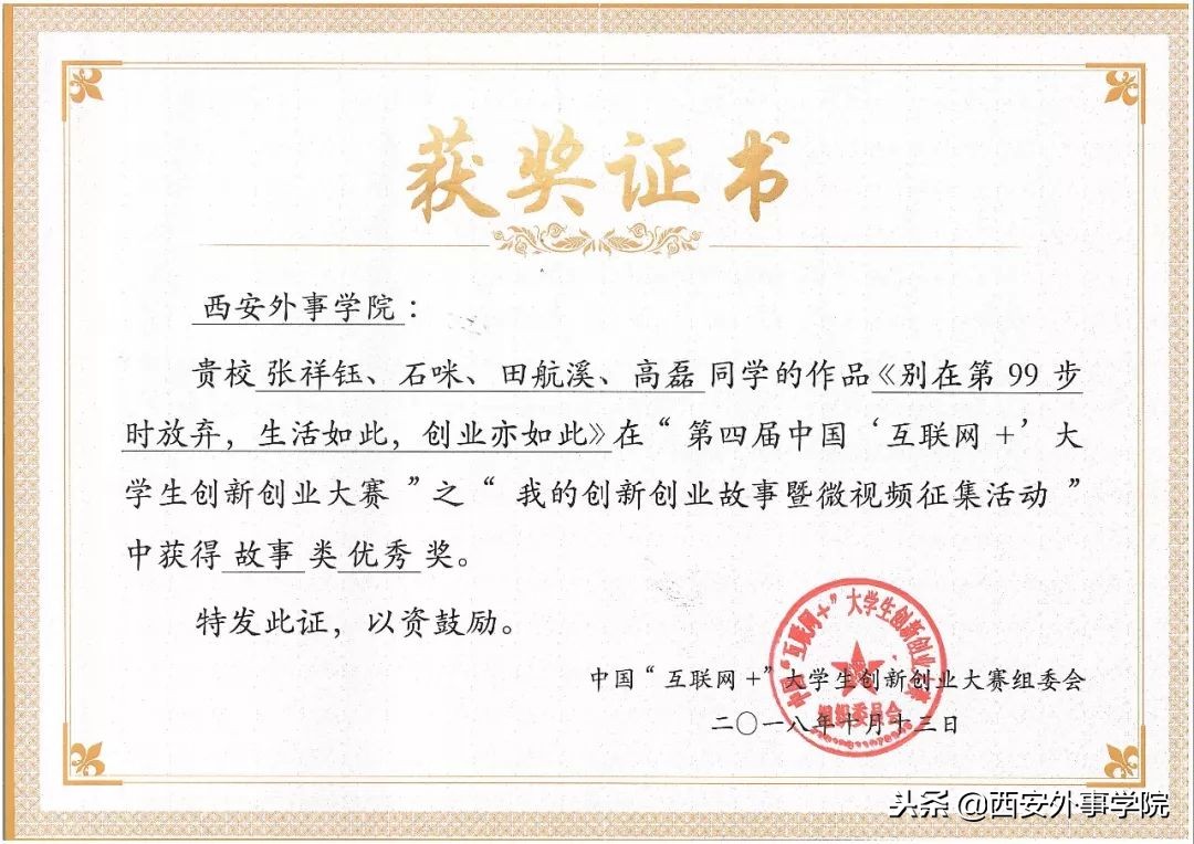 互联网+大学生创新创业大赛银奖,西安翻译学院互联网创新创业大赛