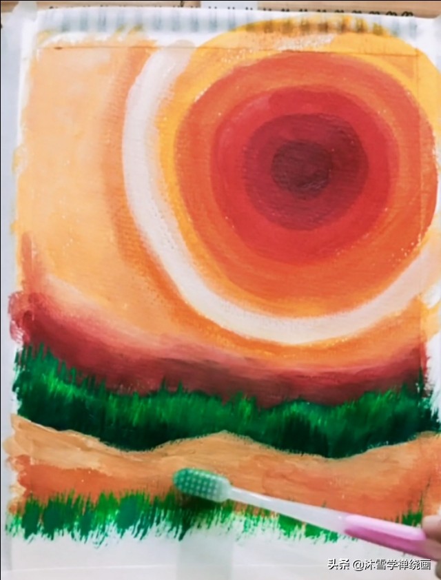 用马克笔画长颈鹿简单的画,初学者丙烯画教程长颈鹿