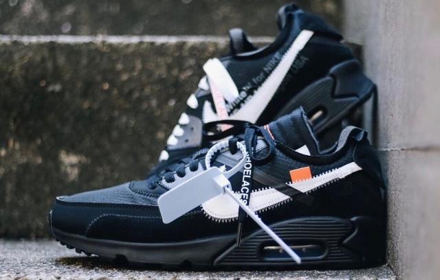 offwhite联名max90黑,airmax90联名offwhite