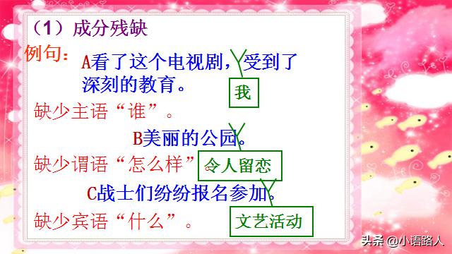 小升初语文病句语段专项讲解,小学语文六年级修改病句的方法ppt