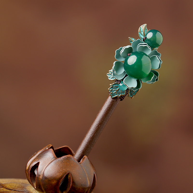 汉服步摇发簪木钗,发簪分为几种