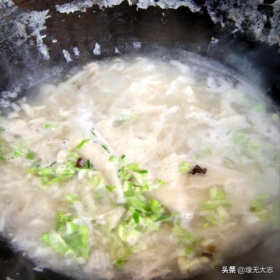 农村小吃锅边粥,广州必吃的砂锅粥