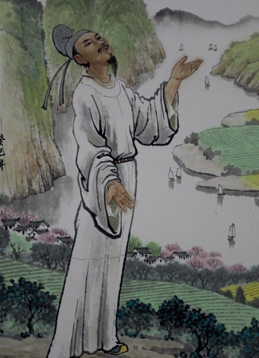 孟浩然最著名的十首诗青山郭外斜,我国唐代山水田园诗人孟浩然评价