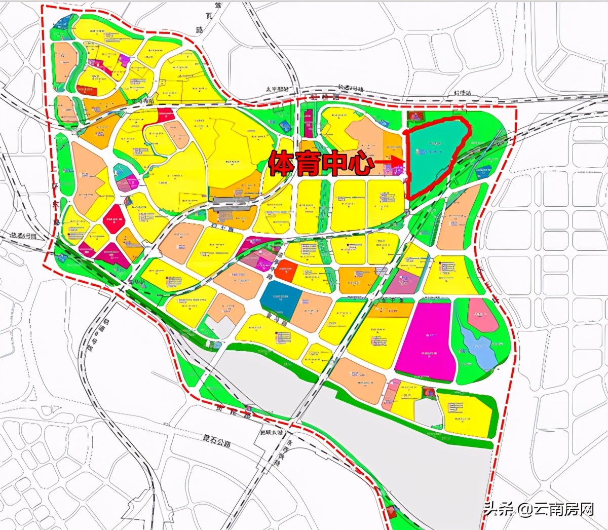 昆明这里将新建体育中心,昆明未来最大体育中心选址