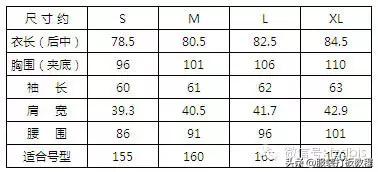 服装设计尺码表,服装放松量标准对照表