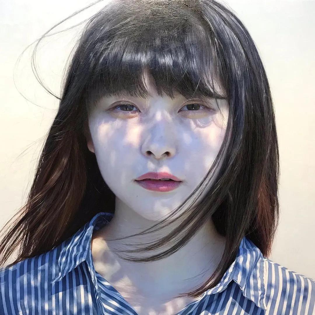 日本90后画家超写实绘画作品欣赏,日本画家画小清新少女