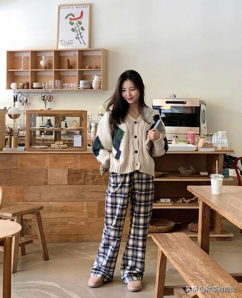 秋针织西装裤,针织衫西装裤什么场合穿