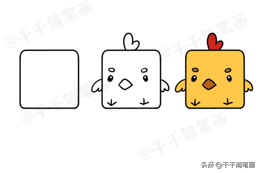 100个动物简笔画老虎,30种动物简笔画