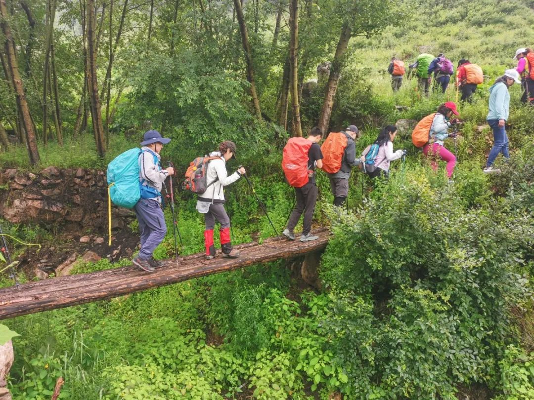 徒步穿越北驼梁完整版,穿越花海古道游记