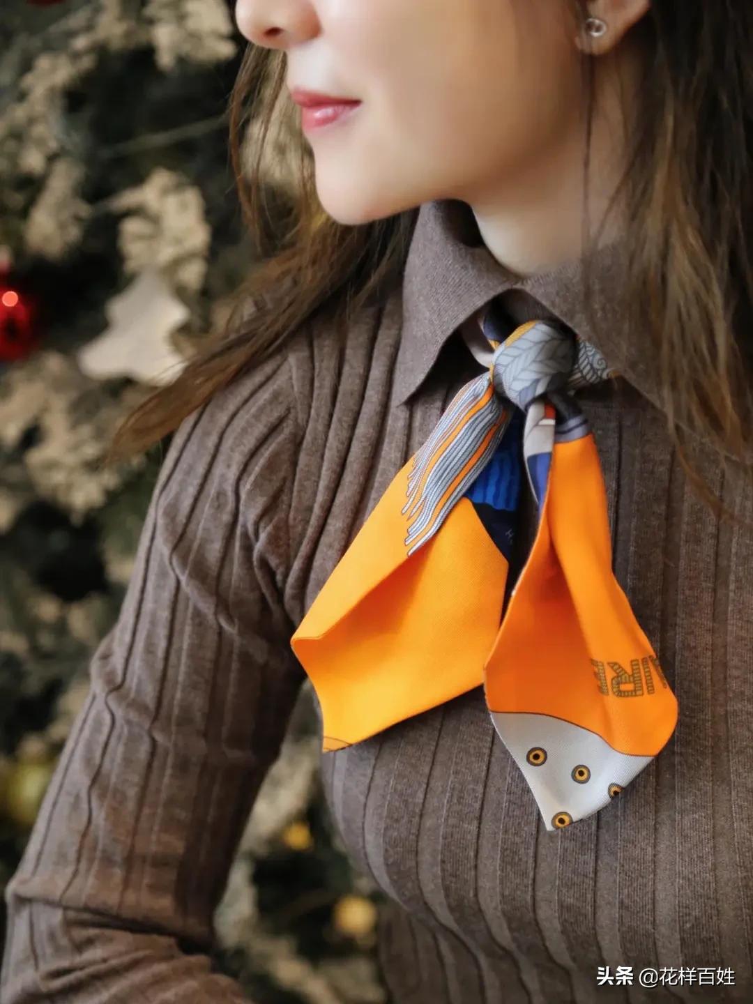 爱马仕丝巾绑法视频,爱马仕丝巾怎么绑好看