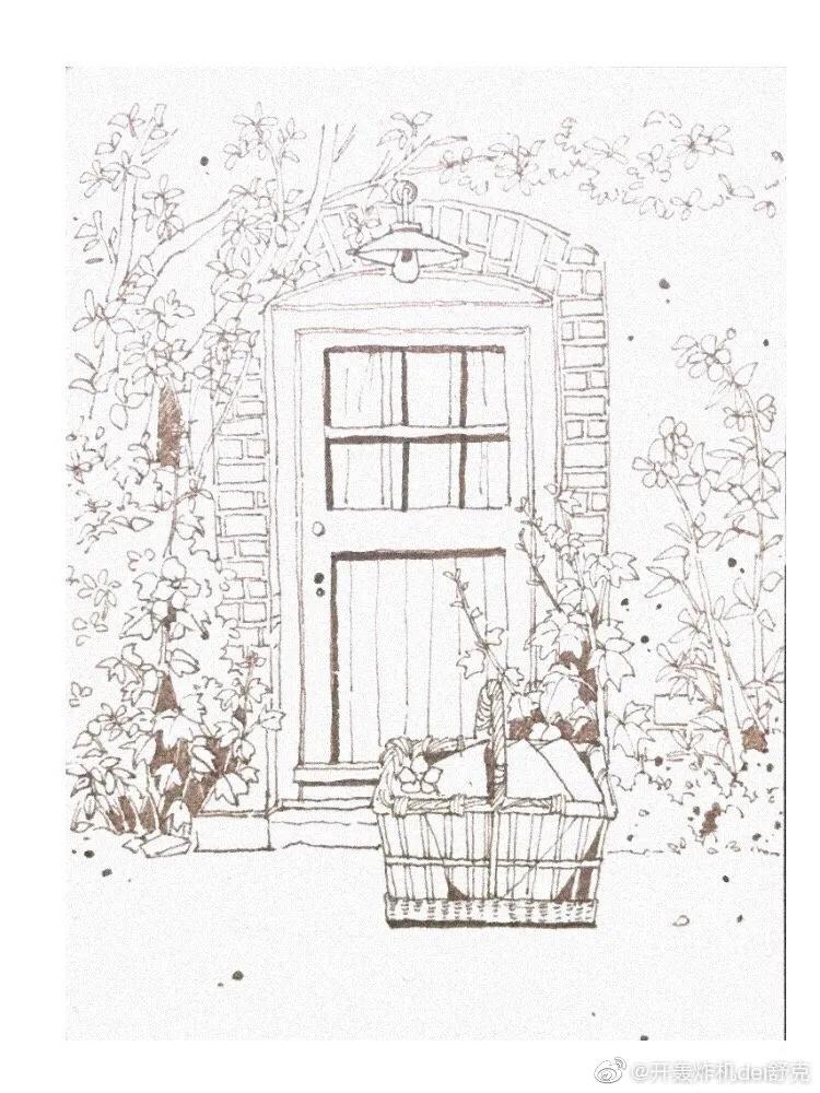 意境钢笔水彩画步骤,钢笔水彩画临摹简单入门