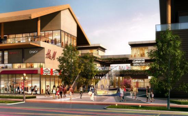 以北美商业为建筑范本，枫情商业广场主题商业街设计别具一格