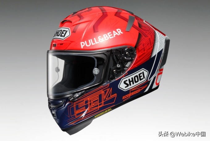 shoei新款头盔,shoeix14白色头盔配摩托车