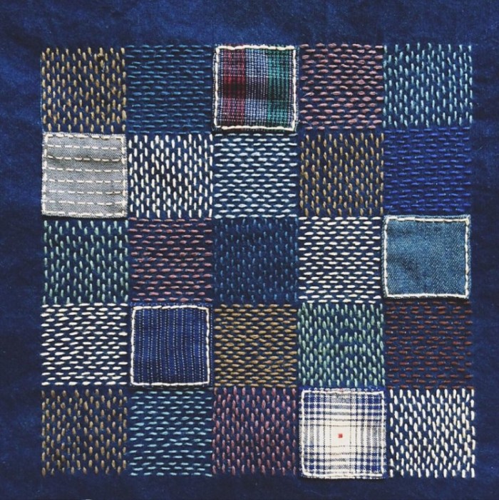 十字绣的平针回收针怎么绣,十字绣大面积不规则平针绣