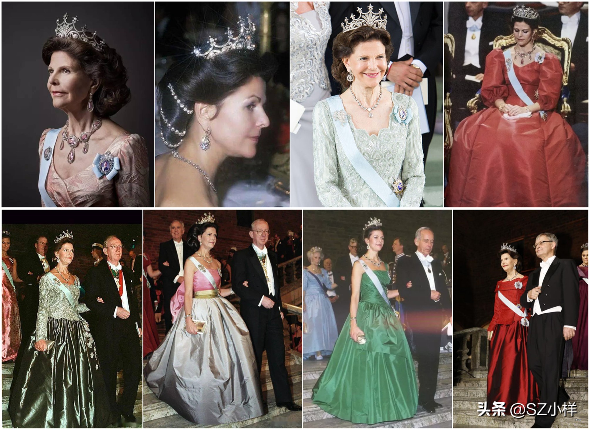 欧洲各国王室珠宝富贵逼人,瑞典王室丹麦王室珠宝