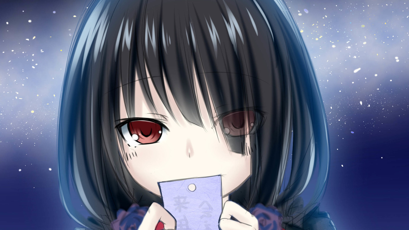 时崎狂三动漫美图壁纸,约会大作战狂三高清壁纸1080p