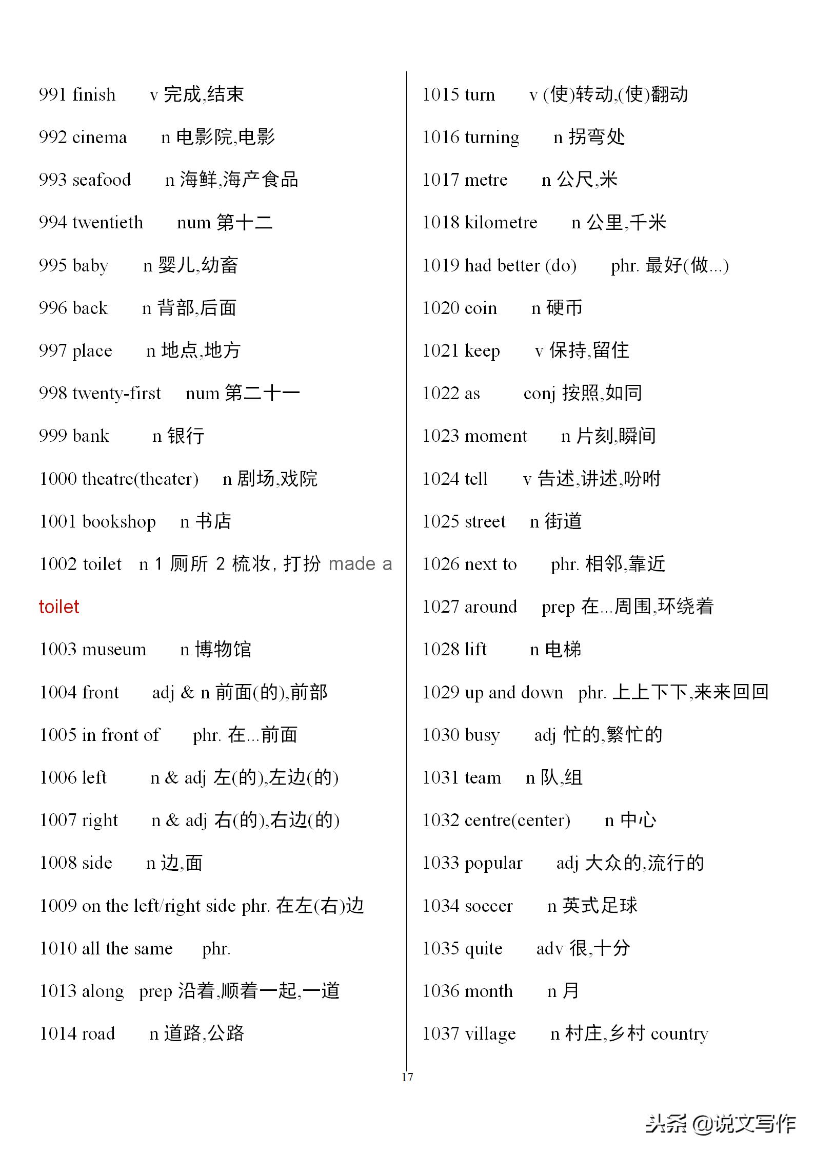 初三英语中考单词必备,中考英语人教版必备单词卡片