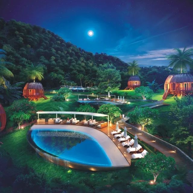 卡马拉海滩周边的度假村,卡马拉海湾全景