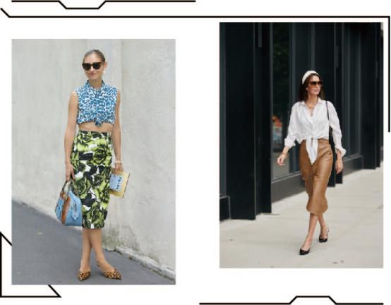 宽松t恤怎么塞衣角复古穿搭,韩版百搭t恤衣角打结神器收腰