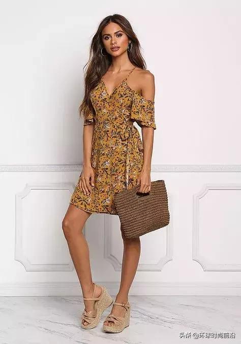 美炸了的吊带裙也挑人，会露才是王者