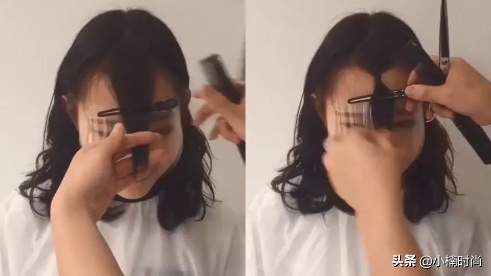 韩国刘海自己剪教程,刘海剪发教程简单好看法式刘海
