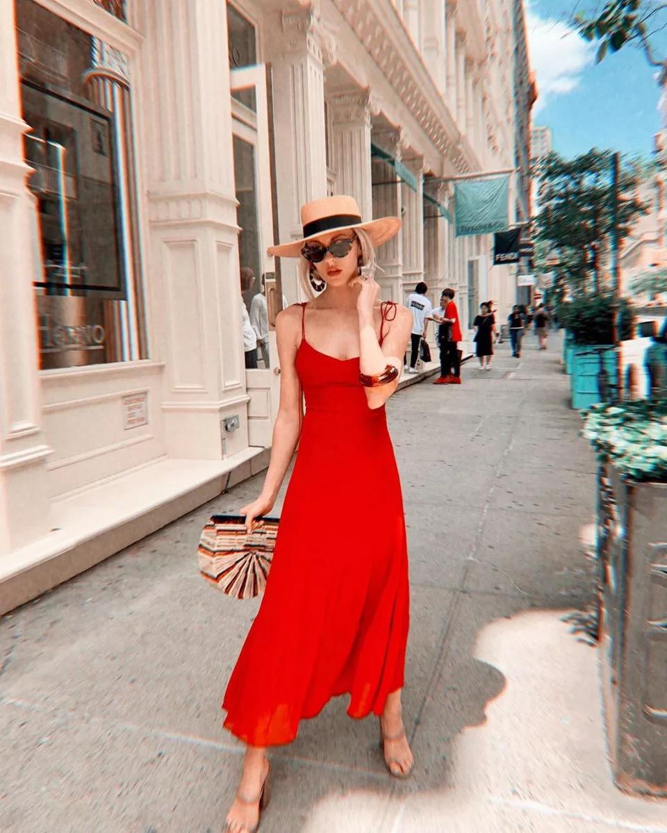 夏日就穿糖果色连衣裙，贼靓，回头率200%