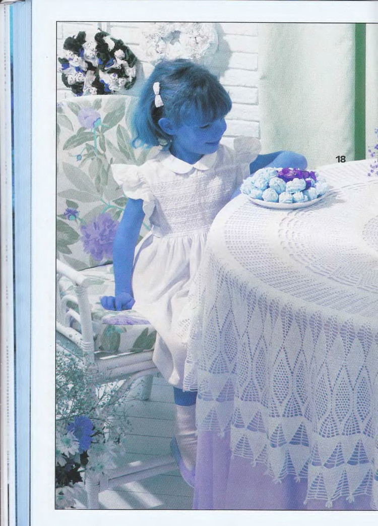 有漂亮的台布钩针图解吗,钩针编织桌布盖巾教程