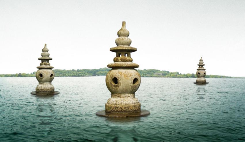 三潭印月的来历神话故事,三潭印月出自哪首诗