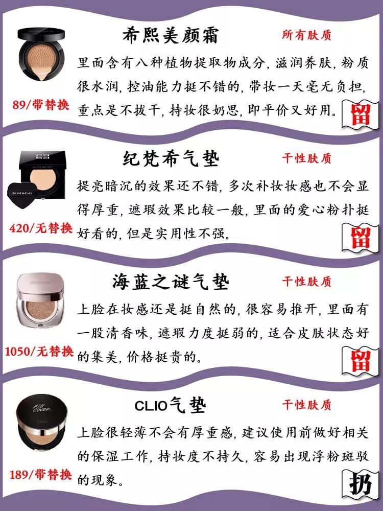 30-40岁平价气垫排行榜前十名,30款热门气垫