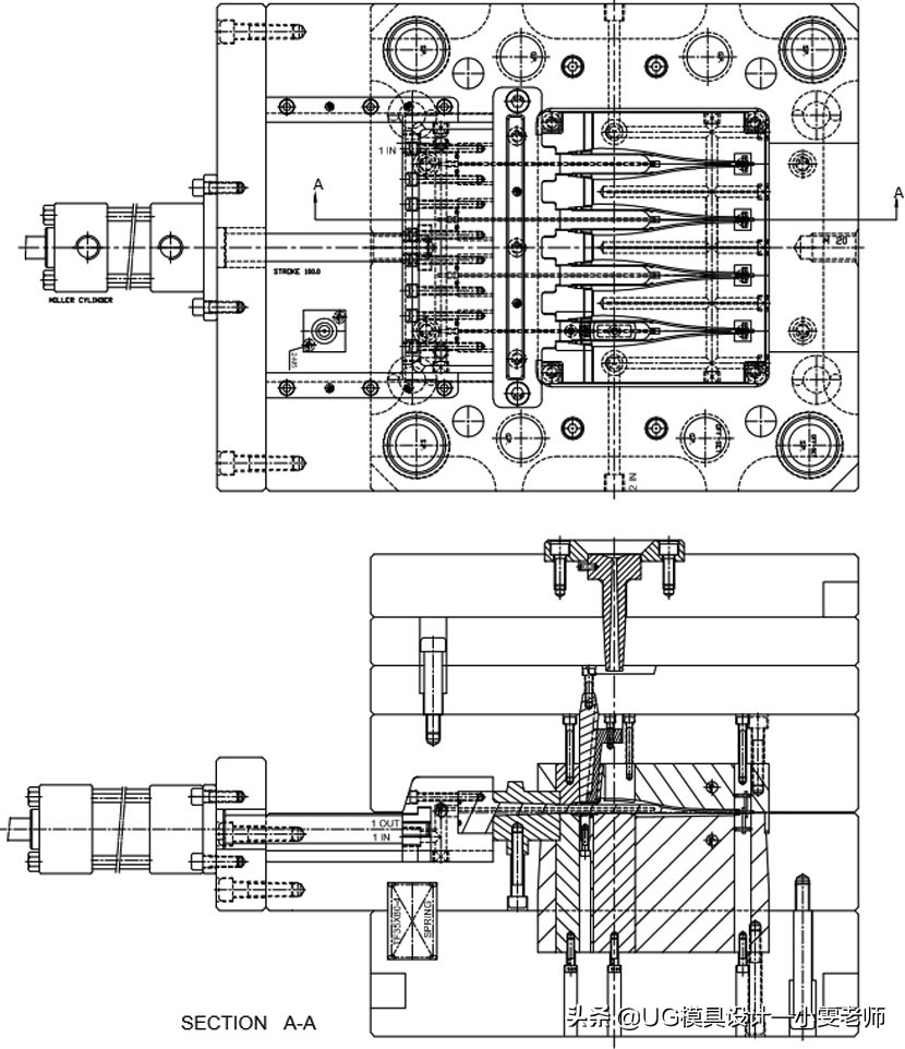 塑胶模具设计：电子体温计外壳注射模教程，新手还不收藏下