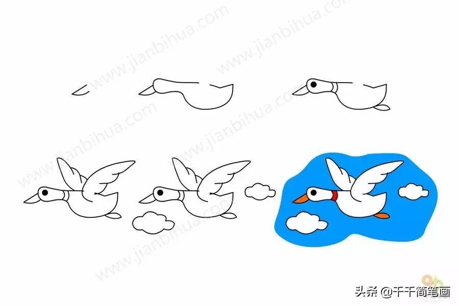 儿童简笔画：50组动物素材，简单易学，马住画起来！