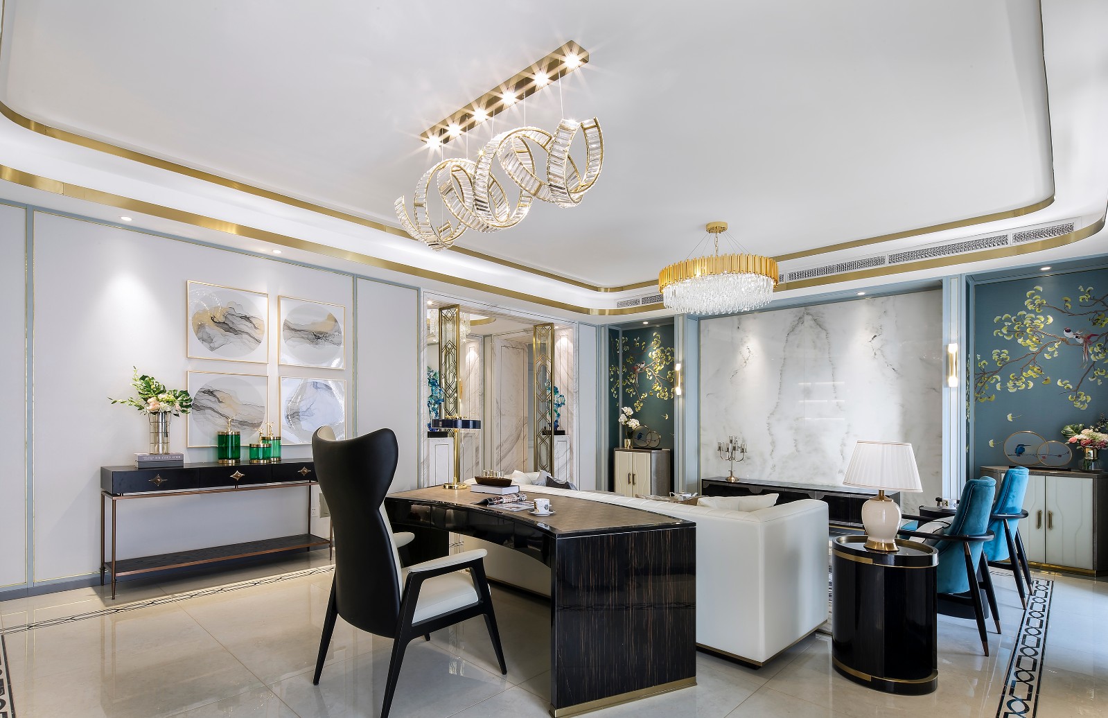 1814平米轻奢设计,146平米轻奢设计